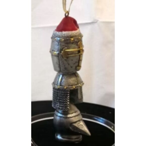 Medieval Helms Totem Holiday Ornament 1½"Wx2"Dx5"H - Picture 4 of 5